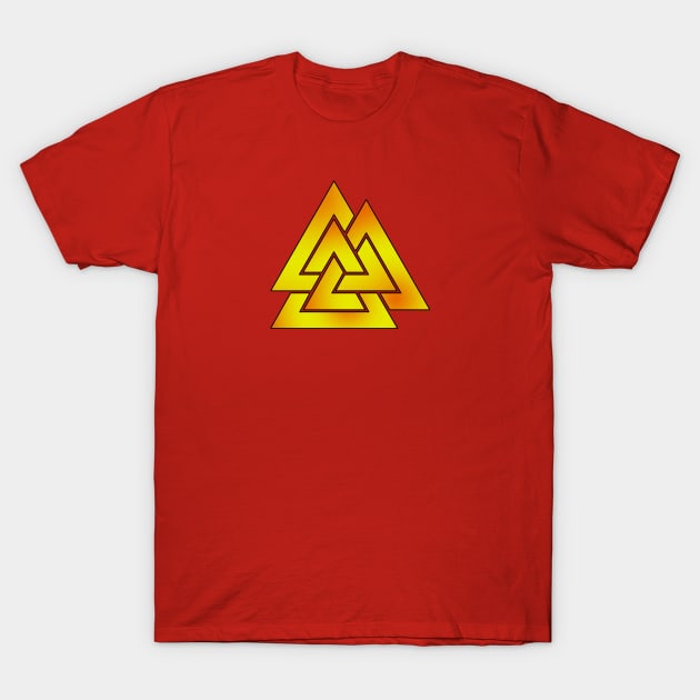 Valknut T-Shirt by nickbeta